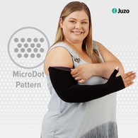 Juzo 3512CGLSB 30-40 mmHg Dynamic Armsleeve w/ Silicone-Long-Beige-IV