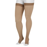 Juzo 4410AGSB 15-20 mmHg Basic Thigh High w/ Silicone-Open Toe-II-BGE
