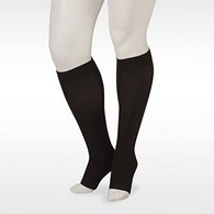 Juzo 4411ADSH 20-30 mmHg Basic Knee High-Open Toe-Short-Size IV-Black