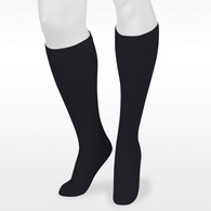 Juzo 4700AD10-L Basic Casual Compression Socks, 15-20 mmHg, Large, Black