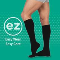 Juzo 4701AD06-S Basic Casual Compression Socks, 20-30 mmHg, Small, White