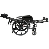 Karman KM5000F18B-MS Reclining Wheelchair, Ultra Lightweight with T6 Aluminum, 18 x 18 in Seat