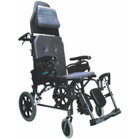 Karman MVP502 Lightweight Reclining Transport Wheelchair-16" Seat