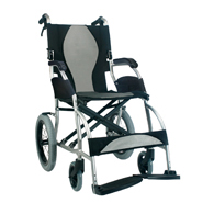 Karman Ergo 2501 Transport Wheelchair w/ Companion Hill Brake-18" Seat