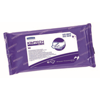 Kimtech W4 Kimberly Clark 06070-Kimtech W4 Surface Disinfectant Cleaner Premoistened Cleanroom Manual Pull Wipe 40 (BX/40)