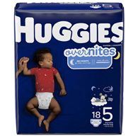 Huggies Overnites Kimberly Clark 49540-Huggies OverNites Diaper, Size 5, Baby Diapers (CS)