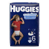 Huggies Overnites Kimberly Clark 49541-Huggies OverNites Diaper, Size 6, Baby Diapers (PK)
