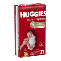 Huggies Little Snugglers Kimberly Clark 49694-Huggies Little Snugglers Diaper, Baby Diapers (CS/124)