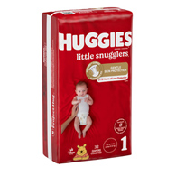 Huggies Little Snugglers Kimberly Clark 49695-Huggies Little Snugglers Diaper, Size 1, Baby Diapers (CS/128)