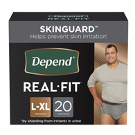 Depend Real Fit Kimberly Clark 50979-Depend Real Fit Maximum Absorbent Underwear, Large/Extra Large, Underwear (CS/40)