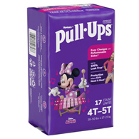 Pull-Ups Kimberly Clark 51357-Pull-Ups Learning Designs for Girls Training Pants, 4T to 5T, Overnight & Training Pants (PK/17)