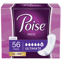 Poise Ultimate Kimberly Clark 51442-Poise Ultimate Bladder Control Pad, Long Length, Pads & Liners (CS/56)