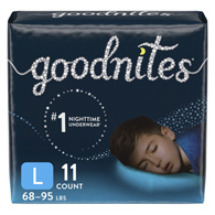 GoodNites Kimberly Clark 53362-GoodNites Absorbent Underwear, Large, Overnight & Training Pants (CS)
