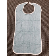 Lew Jan Textile V91-1830BL-Lew Jan Textile Hook & Loop Closure Reusable Bib, Blue, Bibs (DZ)