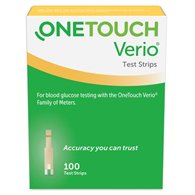 OneTouch Verio LifeScan 022898-OneTouch Verio Test Strips, Glucose Meter Test Strips (CS)
