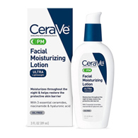 CeraVe PM Loreal USA 60600053745-Facial Moisturizer CeraVe PM 3 oz Pump Bottle Unscented Lotion, Moisturizers (EA/1)