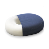 Mabis Healthcare 513-8016-2400-Mabis Healthcare Molded Foam Doughnut Seat Cushion, 16 in, Navy, Chair Pads (EA/1)