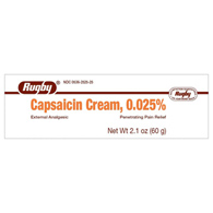 Rugby Major Pharmaceuticals 00536252525-Rugby Capsaicin Topical Pain Relief, 2.1 oz tube, Pain Relief (EA/1)
