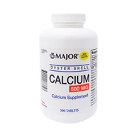 Major Oyster Shell Major Pharmaceuticals 00904188372-Major Oyster Shell Calcium Joint Health Supplement, Vitamins & (BT/300)