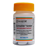 CertaVite Senior Major Pharmaceuticals 00904548652-CertaVite Senior Multivitamin Supplement, Multivitamins (BT/60)
