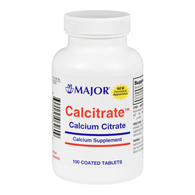 Major Pharmaceuticals 80681014000-Major Calcitrate 950-mg Calcium Citrate Supplement, Calcium Supplements (BT/100)
