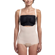 Marena FBA Stage 2 Panty-Length Zipperless Girdle w/ Suspenders-XS-Black