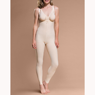 Marena FBL Ankle-Length Girdle w/ Padded Zippers & Suspenders