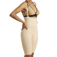 Marena FBS Stage 2 Short-Length Zipperless Girdle w/ Suspenders-3XL-Beige