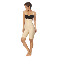 Marena Recovery SFBHS2 Thigh-Length Girdle w/ High-Back-Step 2-Sm-BLK