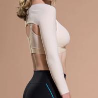Marena Recovery SL Full-Length Compression Sleeves-2XL-Beige