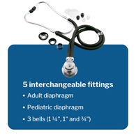 McKesson 01-640BKMCE-McKesson Sprague Rappaport Stethoscope, Binaural Stethoscopes