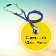 McKesson 01-641RBGM Lumeon Sprague Rappaport Stethoscope, Royal Blue, Binaural Stethoscopes (EA/1)