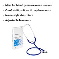 McKesson 01-660RBGM-McKesson Classic Stethoscope, Royal Blue Tubing, Binaural Stethoscopes