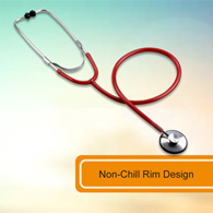McKesson 01-660RGM-McKesson Classic Stethoscope, Red, Stethoscopes
