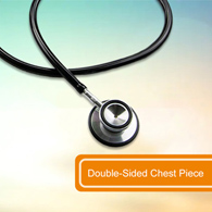 McKesson 01-670BKGM-McKesson Classic Stethoscope, Black, 22" Tube, Stethoscopes
