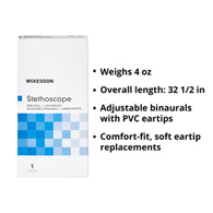 McKesson 01-670RBGM-McKesson Classic Stethoscope, Stethoscopes