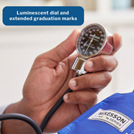 McKesson 01-700-10SARBGM Lumeon Aneroid Sphygmomanometer, Small, Blood Pressure Units (BX/1)