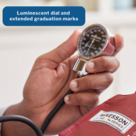 McKesson 01-700-12XBDGM Lumeon Aneroid Sphygmomanometer, Blood Pressure Units (CS/20)