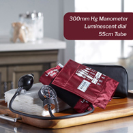 McKesson 01-720-12XBDGM Lumeon Aneroid Sphygmomanometer with Cuff, 2-Tube, Pocket-Size (BX/1)