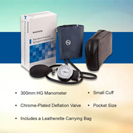 McKesson McKesson 01-775-10SANGM Aneroid Sphygmomanometer with Cuff, 2-Tube, Pocket-Size, Handheld (CS/20)