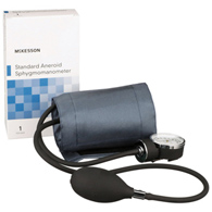 McKesson McKesson 01-775-11ANGM Aneroid Sphygmomanometer with Cuff, 2-Tube, Pocket-Size, Handheld, Adult (CS/20)