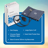 McKesson McKesson 01-775-12XNGM Aneroid Sphygmomanometer with Cuff, 2-Tube, Pocket-Size, Handheld, Adult (BX/1)