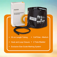 McKesson 01-845-11ABK-2GM Lumeon Blood Pressure Cuff, 2-Tube Bladder (BX/1)