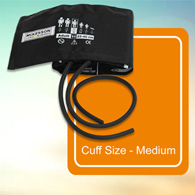 McKesson 01-845-11ABK-2GM Lumeon Blood Pressure Cuff, 2-Tube Bladder (CS/15)