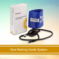 McKesson 01-865-10SARBGM Lumeon Blood Pressure Bulb & Cuff, Child Arm, Small, 19-27 cm (BX/1)