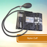 McKesson 01-865-11ABKGM Lumeon Blood Pressure Bulb & Cuff, Nylon, Medium Cuff, Black (BX/1)
