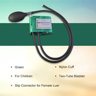 McKesson 01-865-9CGRGM Lumeon Blood Pressure Cuff & Bulb, Nylon, Small Cuff, Green (BX/1)