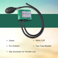 McKesson 01-865-9CGRGM Lumeon Blood Pressure Cuff & Bulb, Nylon, Small Cuff, Green (CS/15)