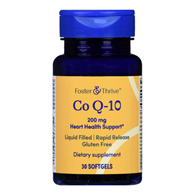 Foster & Thrive McKesson 01093995735-Foster & Thrive Coenzyme Q-10, Nonprescription Vitamins & Minerals (BT/30)