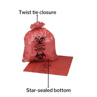 McKesson 03-4550-Ultra-TUFF Infectious Waste Bag, 7-10 gal (CS/250)